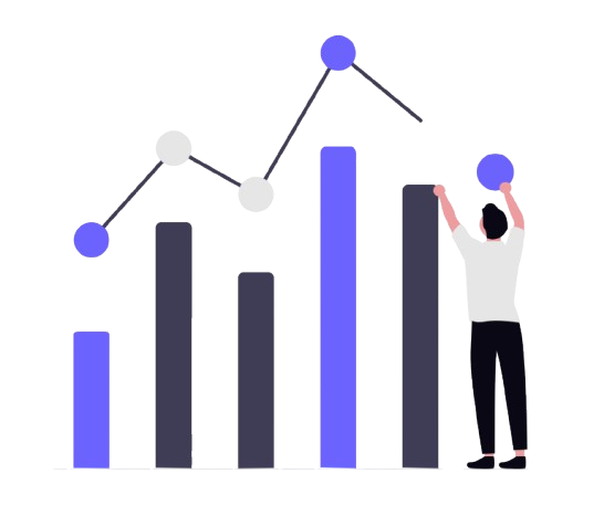 Financial growth and community illustration